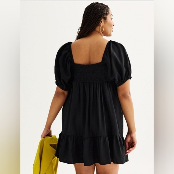 NWT Nine West Babydoll Mini Boho Fall Dress Size 3XL Plus Size - Picture 2 of 8